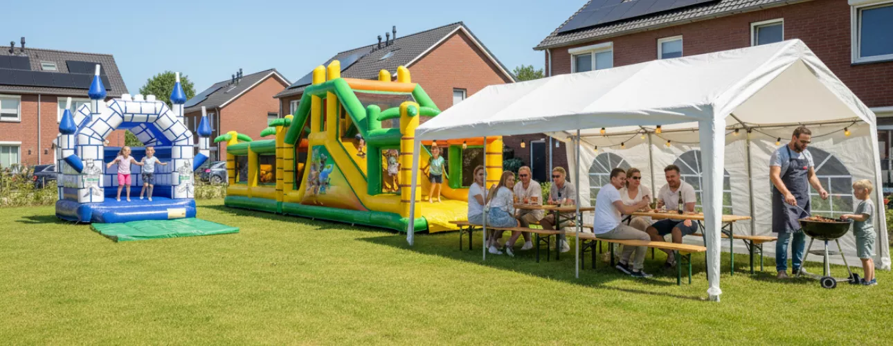 Buurtfeest organiseren met Springkussenverhuur De Peel