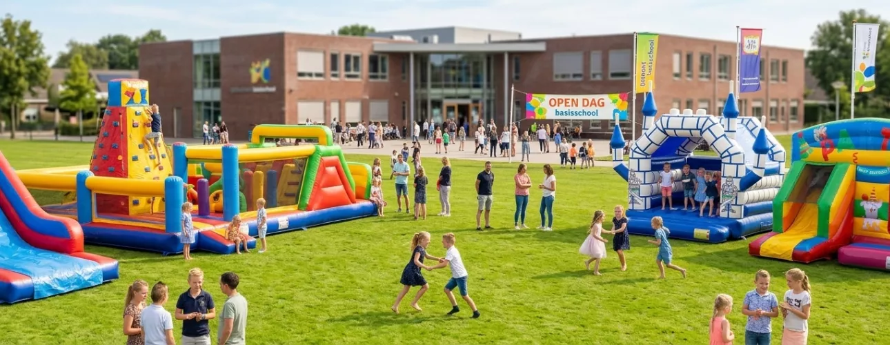 Open dag organiseren met Springkussenverhuur De Peel