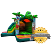 Springkussen Dino met glijbaan 5x4,5m huren