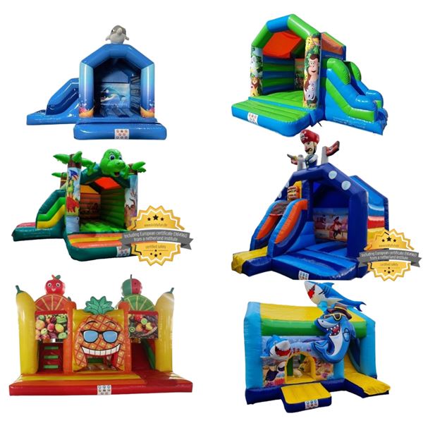 Weekendhuur Springkussen 5x4,5 met glijbaan