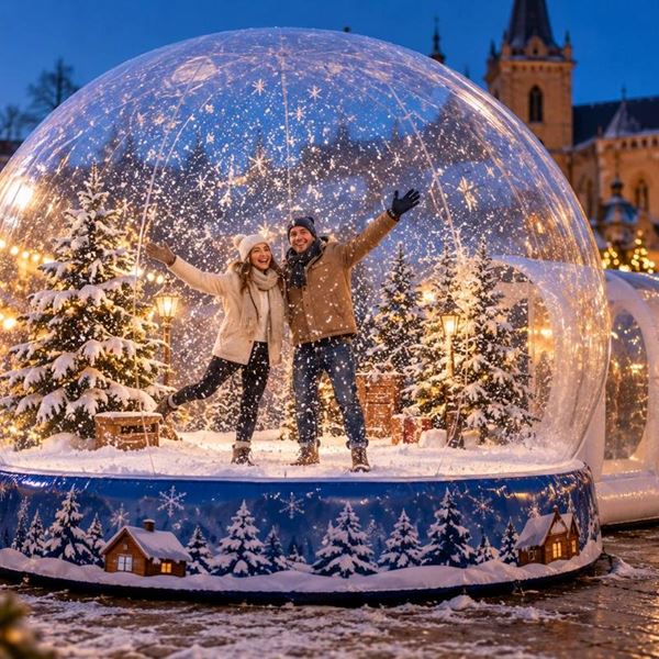 Opblaasbare Snowglobe huren Opblaasbare Snowglobe huren